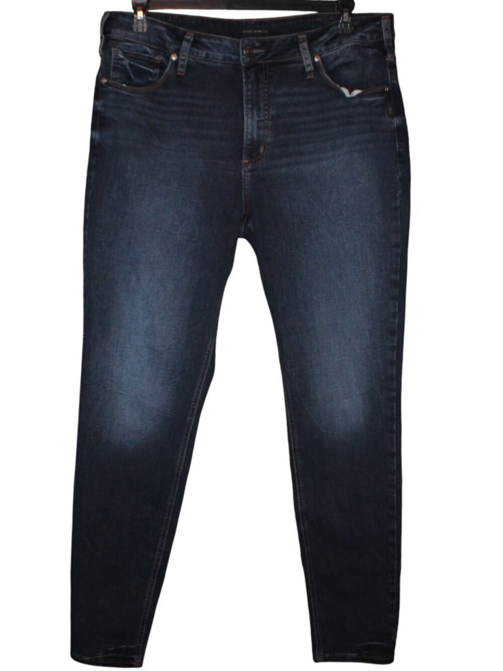 Silver Jeans Co. Avery High Rise Skinny Jeans Curvy Fit Plus Size 18